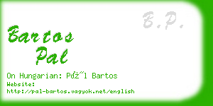 bartos pal business card